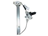 Rear door window regulator with motor