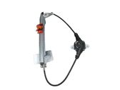 Rear door window regulator with motor
