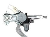 Rear door window regulator with motor
