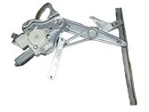 Front door window regulator with motor