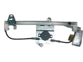 Rear door window regulator with motor
