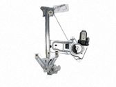 Rear door window regulator with motor