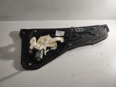 Rear door window regulator with motor