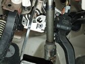 Steering wheel axle set