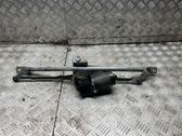 Front wiper linkage and motor
