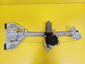 Rear door window regulator with motor