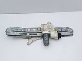 Rear door window regulator with motor