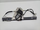 Rear door window regulator with motor