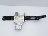 Rear door window regulator with motor