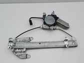 Rear door window regulator with motor