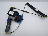 Rear door window regulator with motor