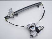 Rear door window regulator with motor