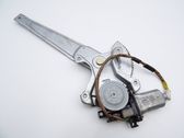 Rear door window regulator with motor