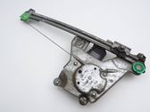 Rear door window regulator with motor