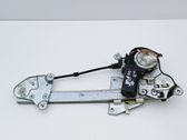 Rear door window regulator with motor
