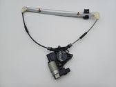 Rear door window regulator with motor
