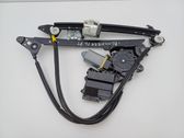 Rear door window regulator with motor