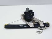 Rear door window regulator with motor