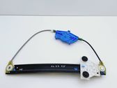 Rear door window regulator with motor
