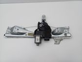 Rear door window regulator with motor
