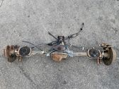 Rear axle beam with reductor