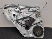 Rear window lifting mechanism without motor
