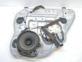 Rear door window regulator with motor