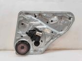 Rear door window regulator with motor