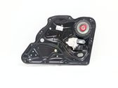 Rear door window regulator with motor