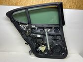 Rear door window regulator with motor