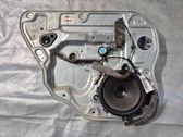 Rear window lifting mechanism without motor
