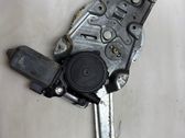 Rear door window regulator with motor