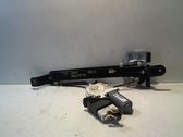 Rear door window regulator with motor