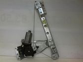 Rear door window regulator with motor