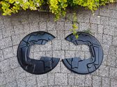 Rear brake disc plate dust cover