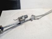 Front wiper linkage and motor