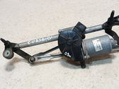 Front wiper linkage and motor