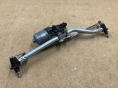 Front wiper linkage and motor