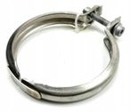 Muffler pipe connector clamp