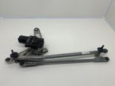 Front wiper linkage and motor