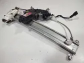 Rear door window regulator with motor