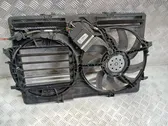 Radiator cooling fan shroud