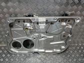 Rear door window regulator with motor