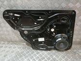 Rear window lifting mechanism without motor