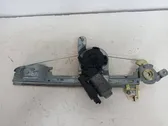 Rear door window regulator with motor