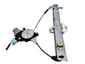 Rear door window regulator with motor