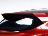 Rear window tailgate spoiler