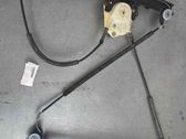 Rear door window regulator with motor
