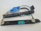 Rear window lifting mechanism without motor