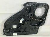 Rear window lifting mechanism without motor